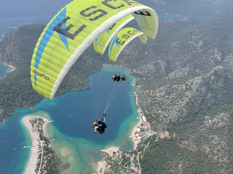 Babadağdan yamaç paraşütü ile Ölüdeniz manzarası